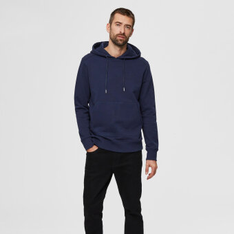 Selected - Jackson hoodie | Hætte trøje Navy Blazer