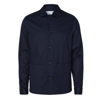 LES DEUX - Les Deux - Preston dobby hybrid | Overshirt Dark Navy