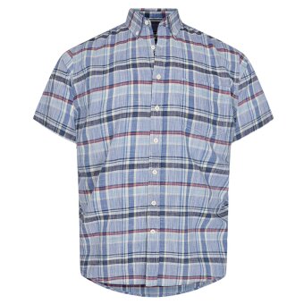 Signal - Signal - Abel check shirt ss | K/Æ Skjorte Dutch Blue