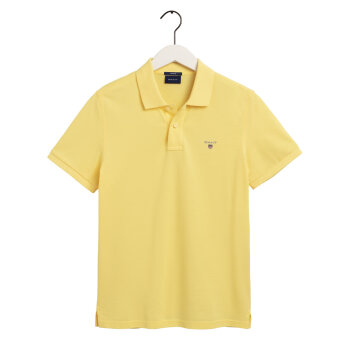Gant - Gant - Solid Pique Rugger | Polo T-shirt Brimstone Yellow