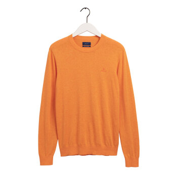Gant - Gant - Crewneck Cotton Cashmere sweater | Strik Russet Orange