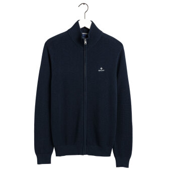 Gant - Gant - Pique cardigan | Strik Evening Blue