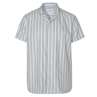 LES DEUX - Les Deux - Simon stripe ss shirt | K/Æ Skjorte Off White LES DEUX - Les Deux - Simon stripe ss shirt | K/Æ Skjorte Off White
