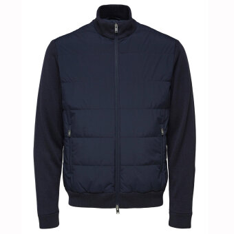 Selected - Knit hybrid jacket | Vindjakke Dark Blue