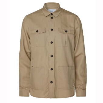 LES DEUX - Les Deux - Howard hybrid | Overshirt Dark Sand