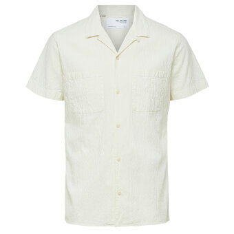Selected - Declan shirt ss | K/Æ Skjorte Egret