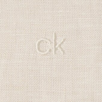 Calvin Klein - Calvin Klein - Linen solid shirt | Hørskjorte Bleached Stone