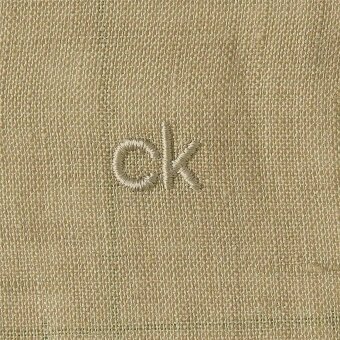 Calvin Klein - Calvin Klein - Linen solid shirt | Hørskjorte Seagrass