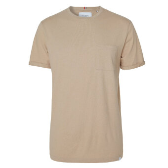 LES DEUX - Les deux - Brennon linen tee | T-shirt Dark Sand
