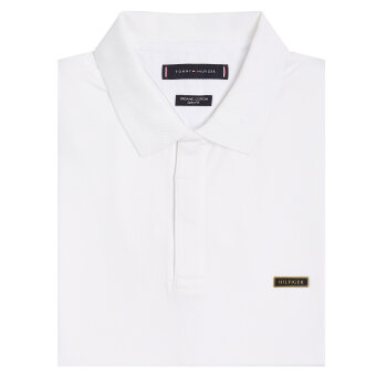 Tommy Hilfiger  - Tommy Hilfiger - Organic Cotton Slim Logo | Polo T-shirt White