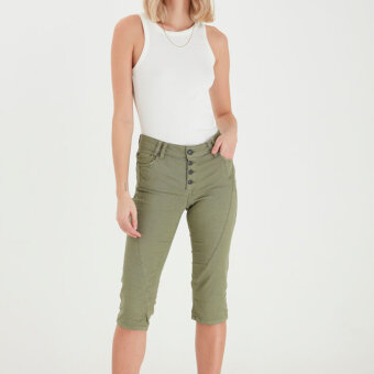 Pulz Jeans ( Dame )  - PULZ - PZROSITA PA | CAPRI SHORTS 170613 VETIVER