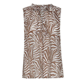 Pulz Jeans ( Dame )  - PULZ - PZBERETHE TO | TOP 200676 BROWN ANIMAL