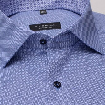 Eterna - Eterna - 3270 M K  | K/Æ Comfort Fit Skjorte 15 Blå