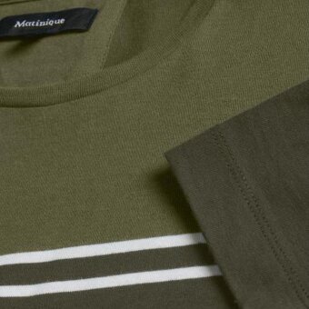 Matinique - Matinique - Jermane Bold Stripe | T-shirt Olive Night