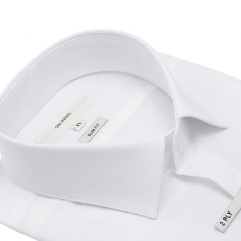 2Blind2C - Coronashirt | Slim Fit Skjorte White