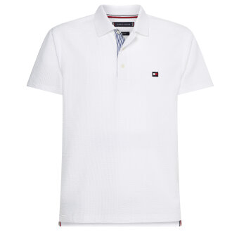 Tommy Hilfiger  - Tommy HIlfiger - Seersucker Polo | Polo T-shirt White