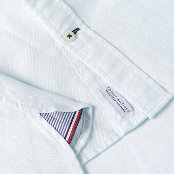 Tommy Hilfiger  - Tommy Hilfiger - Organic Linen Shirt | K/Æ Skjorte Oxygen
