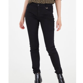 Pulz Jeans ( Dame )  - PULZ - PZCARMEN | Highwaist Jeans Stay Black Sort