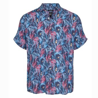 Signal - Signal - Humphrey Linen print | K/Æ Skjorte Stormy Blue