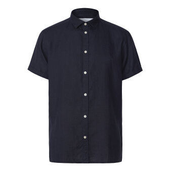 LES DEUX - LES DEUX - Lando linen shirt | K/Æ Skjorte Dark Navy