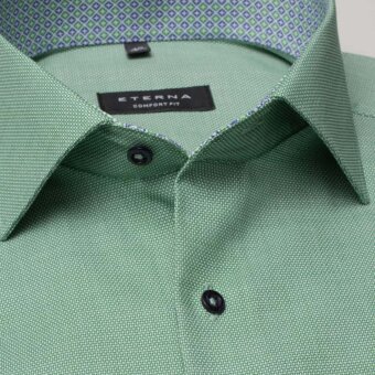 Eterna - Eterna - 3270 C K/Æ | K/Æ Comfort Fit Skjorte 44 Grøn
