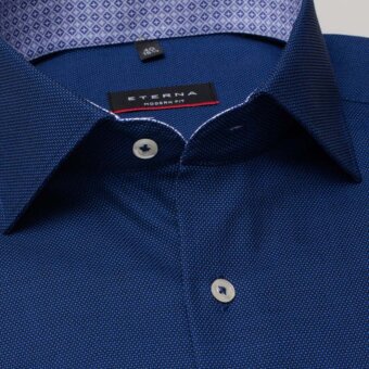 Eterna - Eterna - 3270 M K/Æ  | K/Æ Modern Fit Skjorte 18 Blå