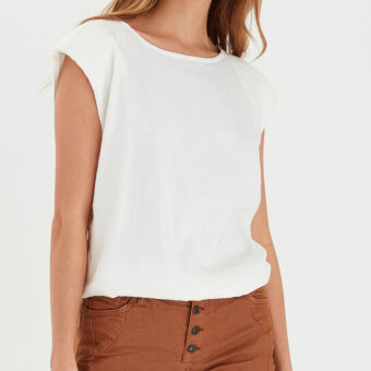 Pulz Jeans ( Dame )  - 50205977 pzluca top 130002 whi
