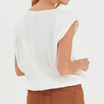 Pulz Jeans ( Dame )  - 50205977 pzluca top 130002 whi