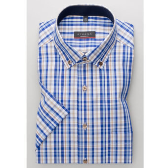 Eterna - Eterna - 2505 M | K/Æ Modern Fit Skjorte 22 Blå