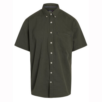 Signal - Signal - Harald Seersucker S/S | K/Æ Skjorte Green Amazone