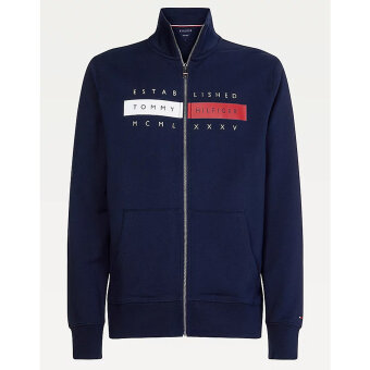 Tommy Hilfiger  - Tommy Hilfiger - Organic Cotton Zip Through | Cardigan Desert Skyweat