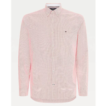 Tommy Hilfiger  - Tommy Hilfiger - TH Flex dobby slim shirt | Skjorte Primary Red