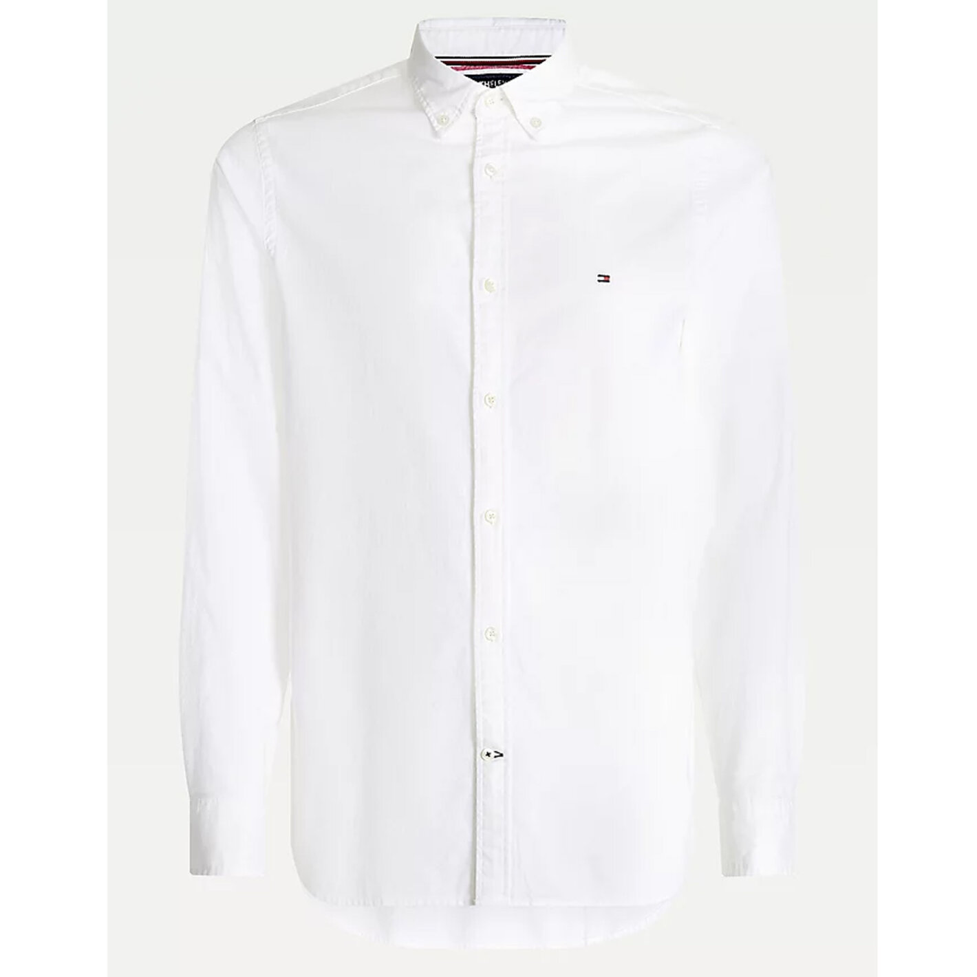 Skjorter - Tommy Hilfiger - Hilfiger - TH Flex dobby slim shirt | Skjorte Hvid