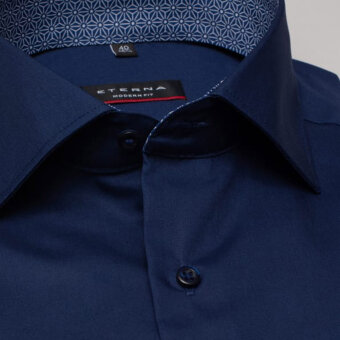 Eterna - Eterna - 3017 19 C15K  | K/Æ Modern fit skjorte 19 Marineblå