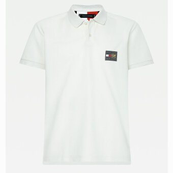 Tommy Hilfiger  - Tommy Hilfiger - Icon badge polo | Polo T-shirt Ivory