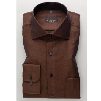 Eterna - Eterna - 3475 M | Modern fit Skjorte 28 Brun