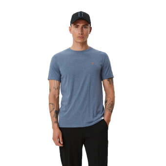 LES DEUX - Les Deux - Nørregaard | T-shirt Blue Mel Orange