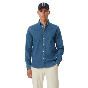 LES DEUX - Les Deux - Bill | Skjorte Denim Blue
