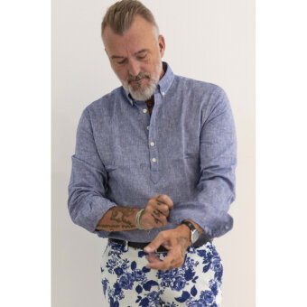 2Blind2C - Francesco shirt | Skjorte Light Blue