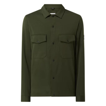 Calvin Klein - Calvin Klein - Jersey Knit | Overshirt Dark Olive