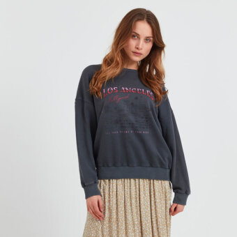 Pulz Jeans ( Dame )  - PULZ - PZCOCO | SWEATSHIRT 1911031 DARK GREY