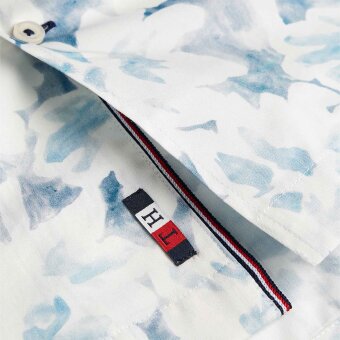 Tommy Hilfiger  - Tommy Hilfiger - Print | Skjorte K/Æ 0GY Ivory