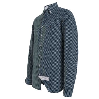 Tommy Hilfiger  - Tommy Hilfiger - seersucker | Skjorte Blå