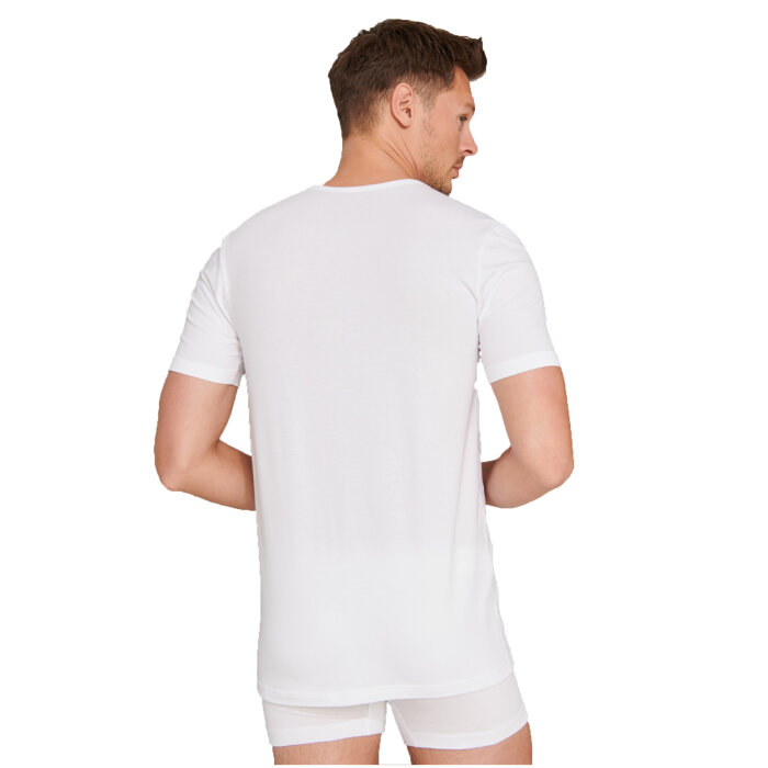 Schiesser - Schiesser - O-hals 2pack | Undertrøje Hvid