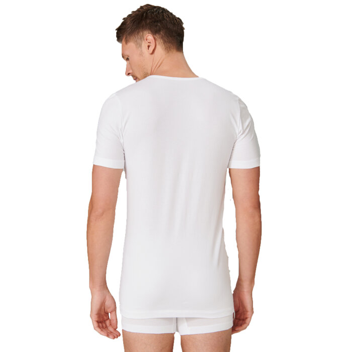 Schiesser - Schiesser - V-hals 2pack | Undertrøje Hvid
