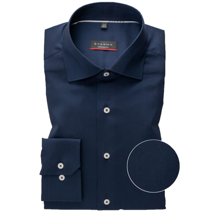 Eterna - Eterna - 3377 X | Modern fit skjorte Navy