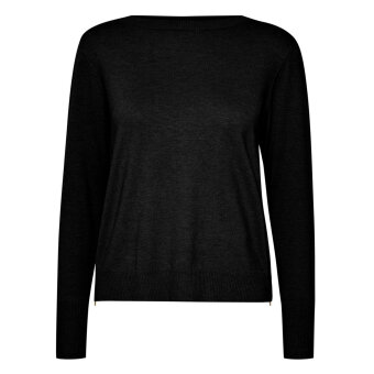 Pulz Jeans ( Dame )  - PULZ - PZSARA BOATNECK PU | STRIK BLACK