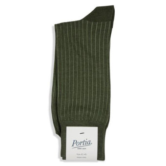 Portia - Portia - Cotton sock stripe | Sokker Green