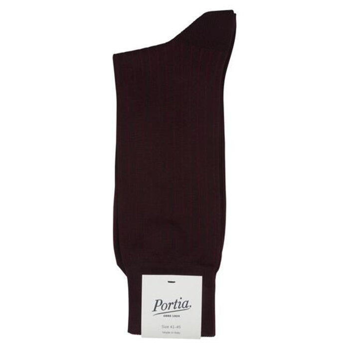 Portia - Portia - Cotton sock stripe | Sokker Bordeaux