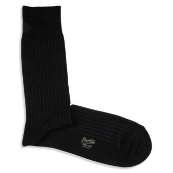 Portia - Portia - Cotton sock stripe | Sokker Black